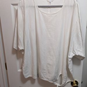 Short sleeve dolman style top